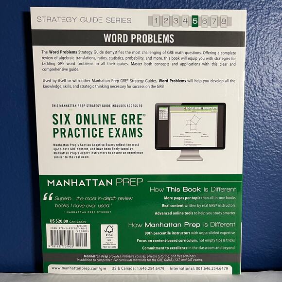 GRE Word Problems (Manhattan Prep GRE Strategy Guides) Book - Picture 2 of 6